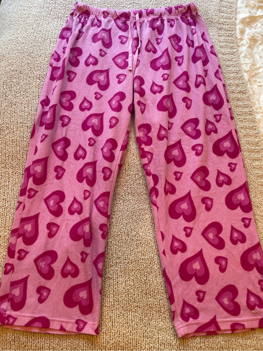 Pink Heart Pajama Pants - size 1x